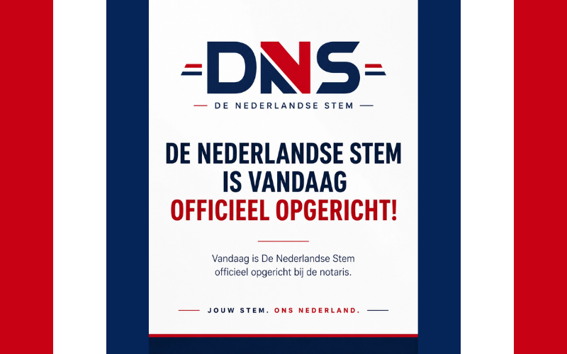 De Nederlandse Stem officieel opgericht