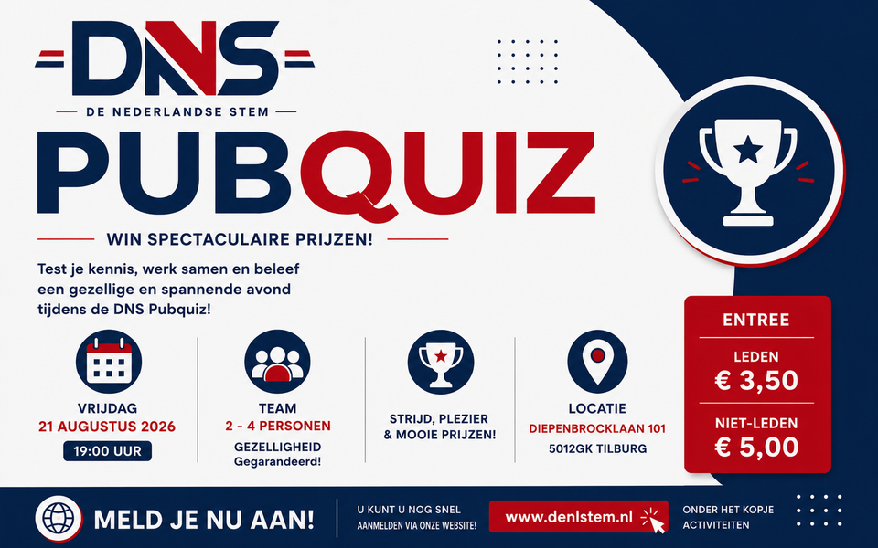 Win spectaculaire prijzen tijdens onze Pubquiz!